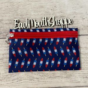 *Handmade Upcycled Harveys Rocket Pop Zip N Go Zippie Pouch